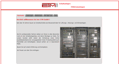 Desktop Screenshot of etm-schaltanlagen.de